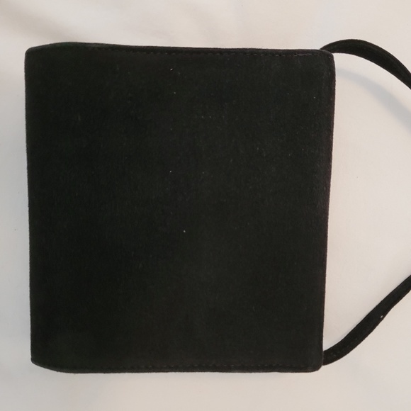 Vaneli Black Suede Evening Bag - Picture 3 of 5